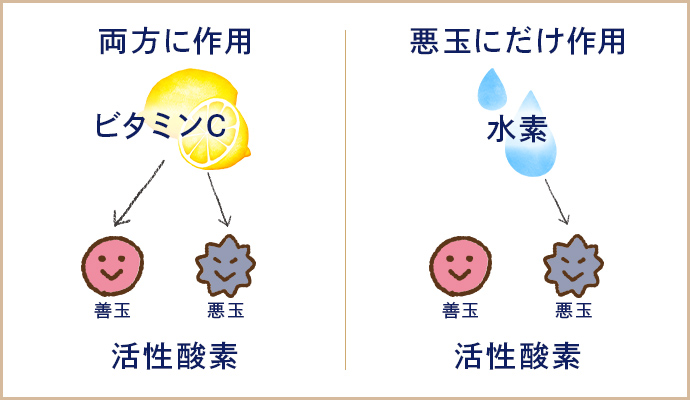 悪玉活性酸素だけを選んで除去